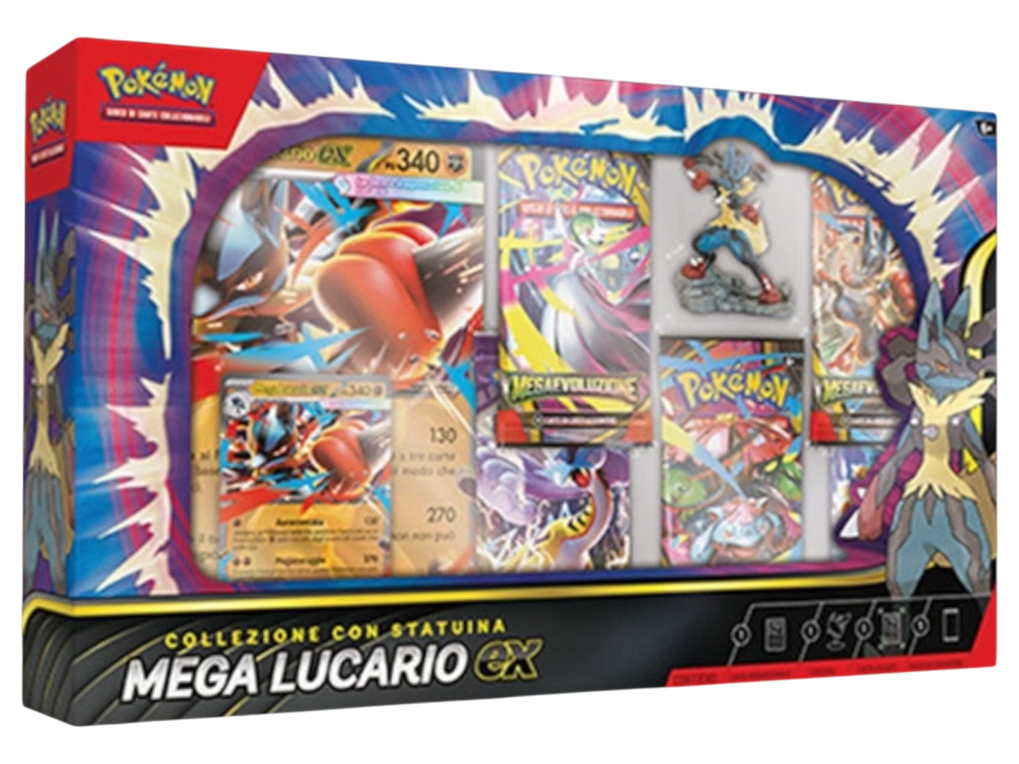 Collezione con statuina Mega Lucario Ex