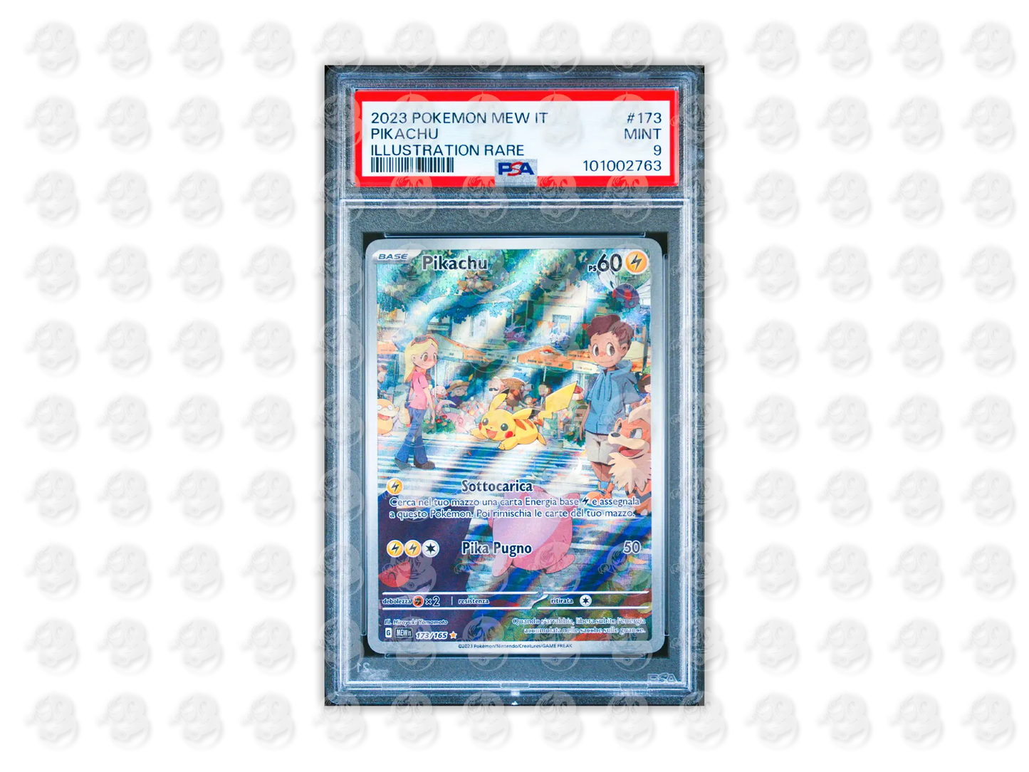 #173 PIKACHU - ILLUSTRATION RARE | PSA 9 | 2023 MEW IT-151