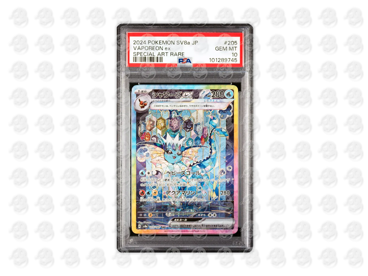 #205 VAPOREON EX - SPECIAL ART RARE | PSA 10 | 2024 SV8a-TERASTAL FEST ex