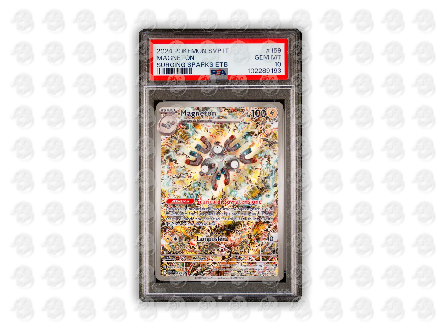 #159 MAGNETON - SURGING SPARKS ELITE TRAINER BOX | PSA 10 | 2024 SVP IT-SV BLACK STAR PROMO