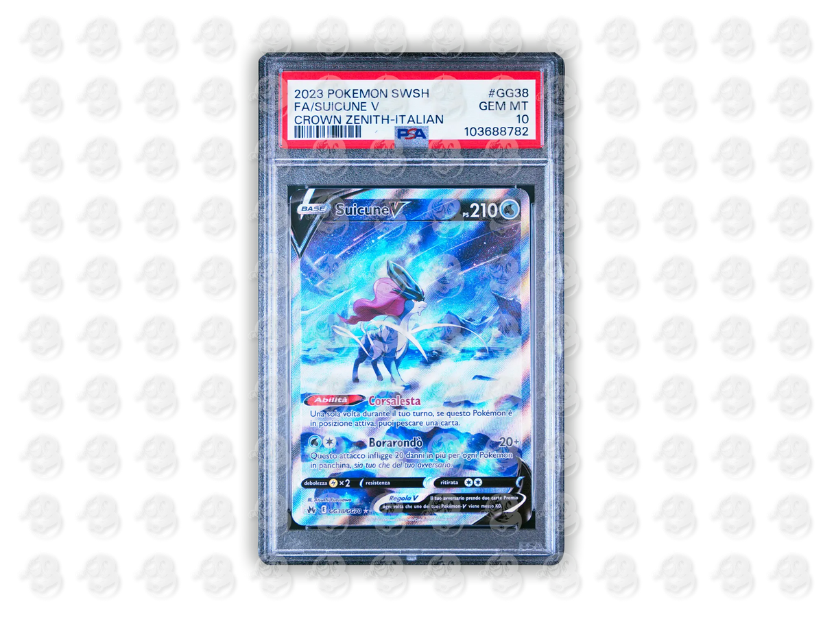 #GG38 FULL ART/SUICUNE V - ITALIAN | PSA 10 | 2023 CROWN ZENITH