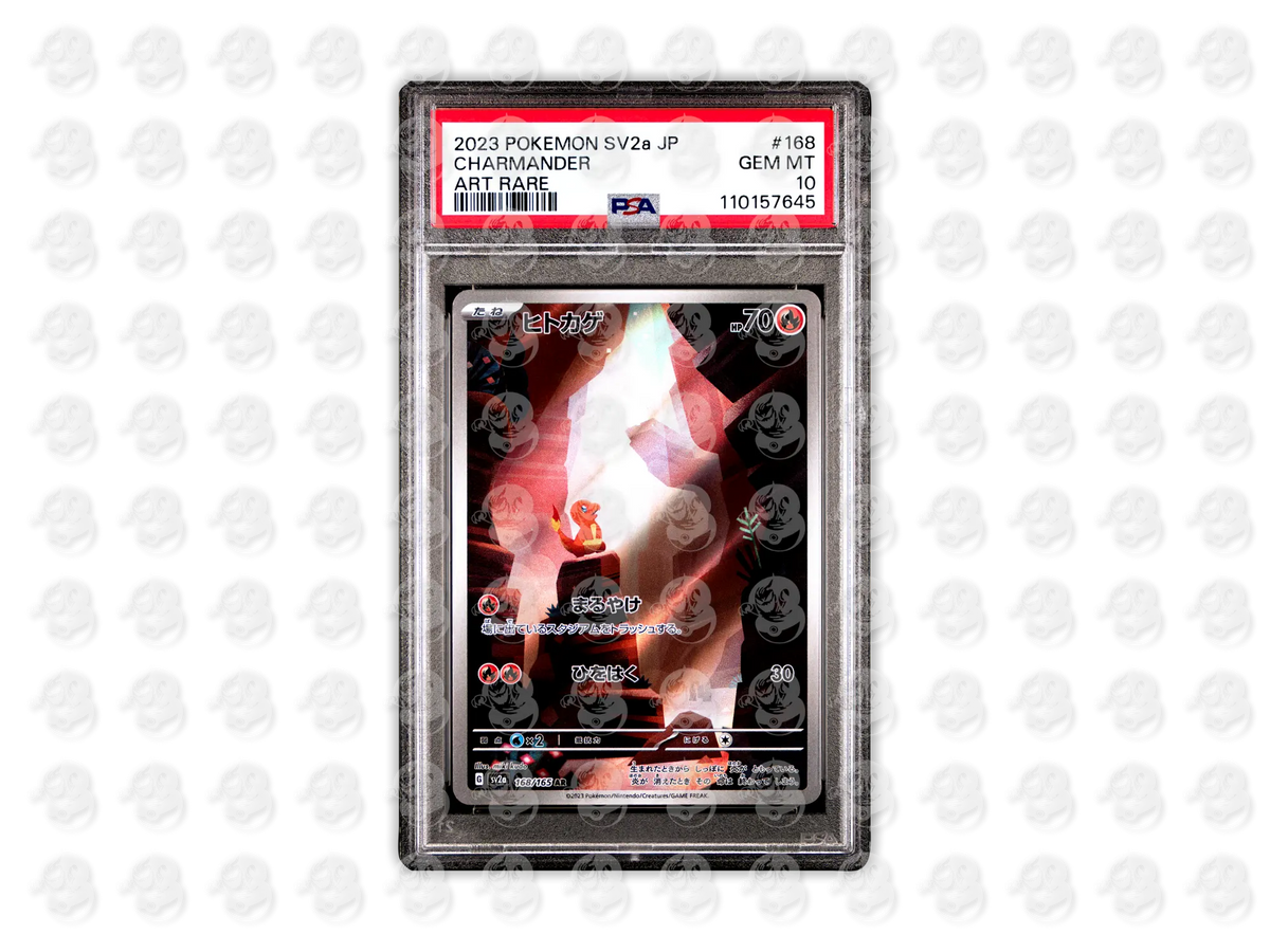 #168 CHARMANDER - ART RARE | PSA 10 | 2023 SV2a-151