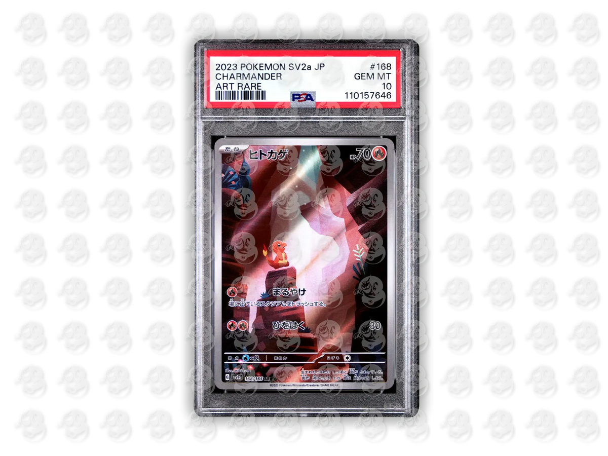 #168 CHARMANDER - ART RARE | PSA 10 | 2023 SV2a-151
