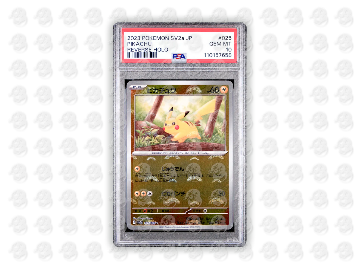 #025 PIKACHU - REVERSE HOLO | PSA 10 | 2023 SV2a-151