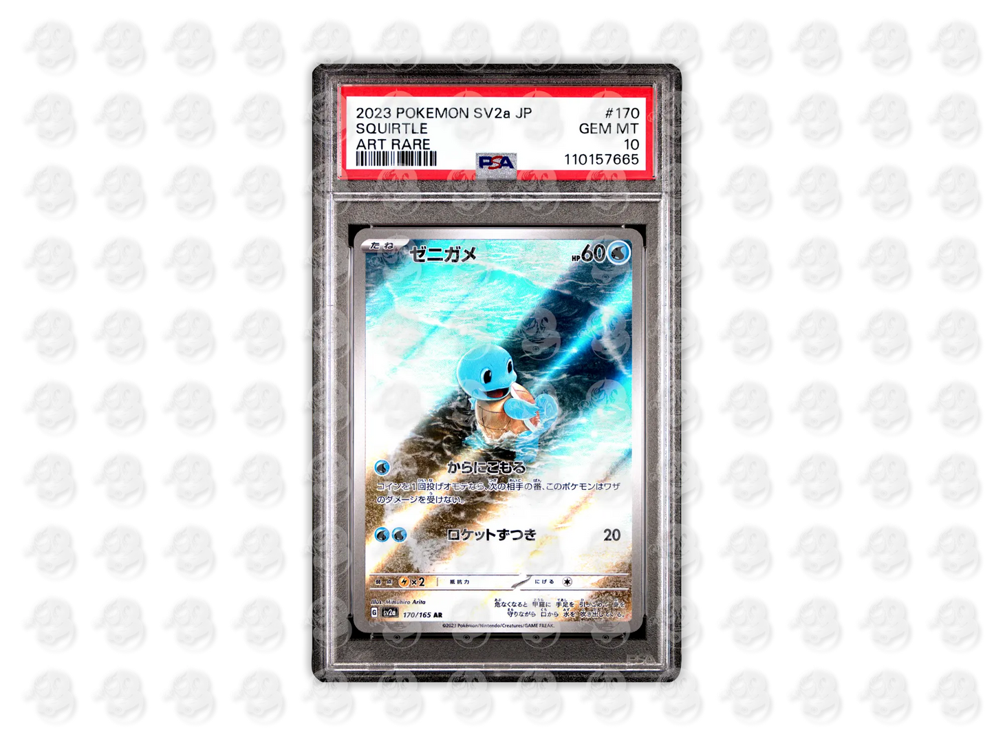 #170 SQUIRTLE - ART RARE | PSA 10 | 2023 SV2a-151