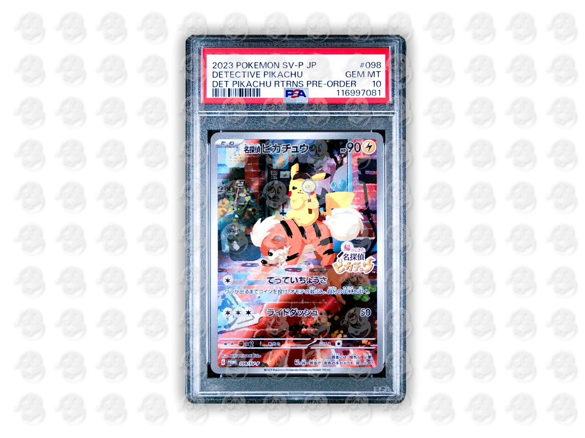 #098 DETECTIVE PIKACHU - DETECTIVE PIKACHU RETURNS PRE-ORDER | PSA 10 | 2023 SV-P PROMO
