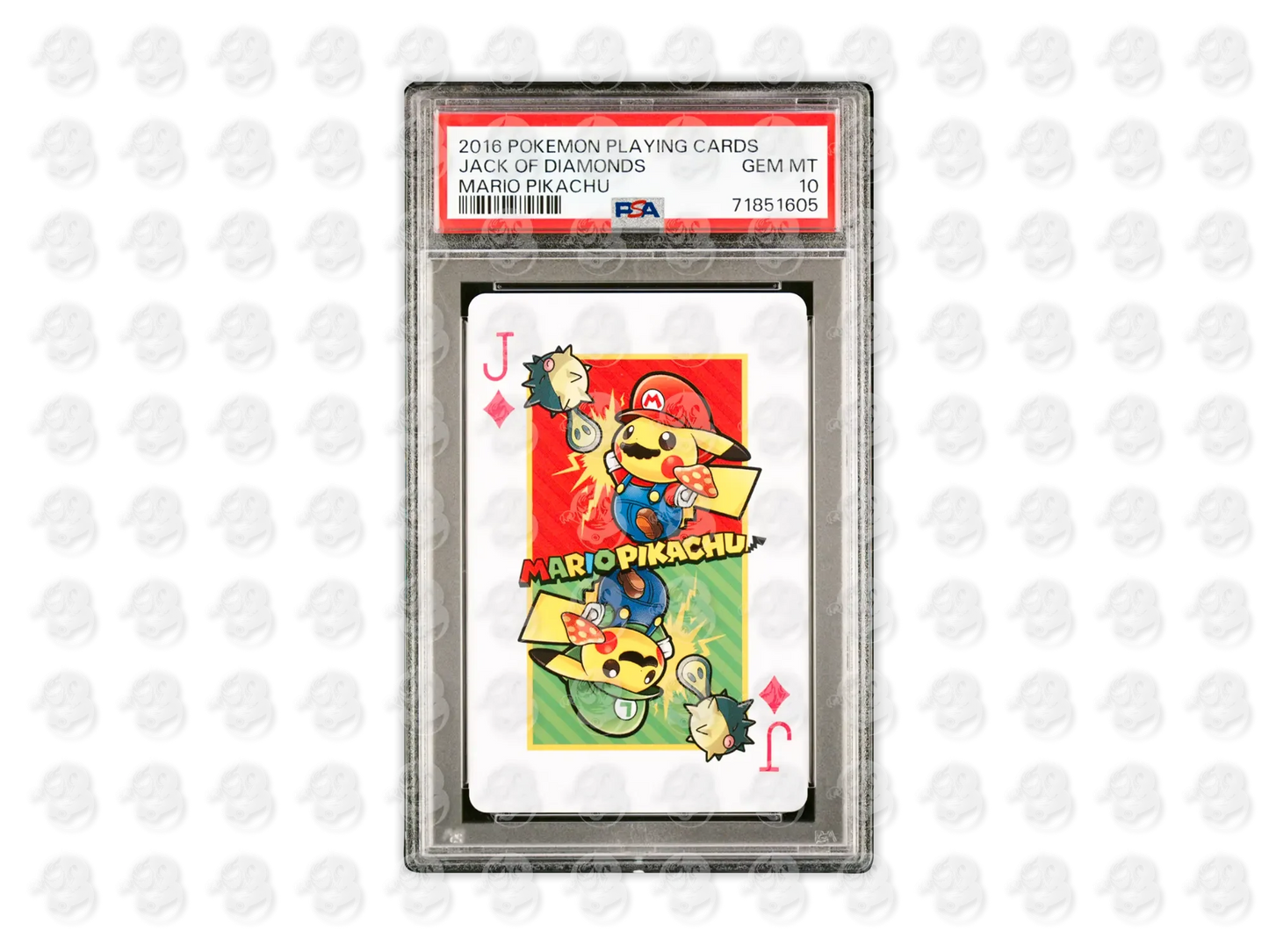 JACK OF DIAMONDS | PSA 10 | 2016 PLAYING CARDS MARIO PIKACHU