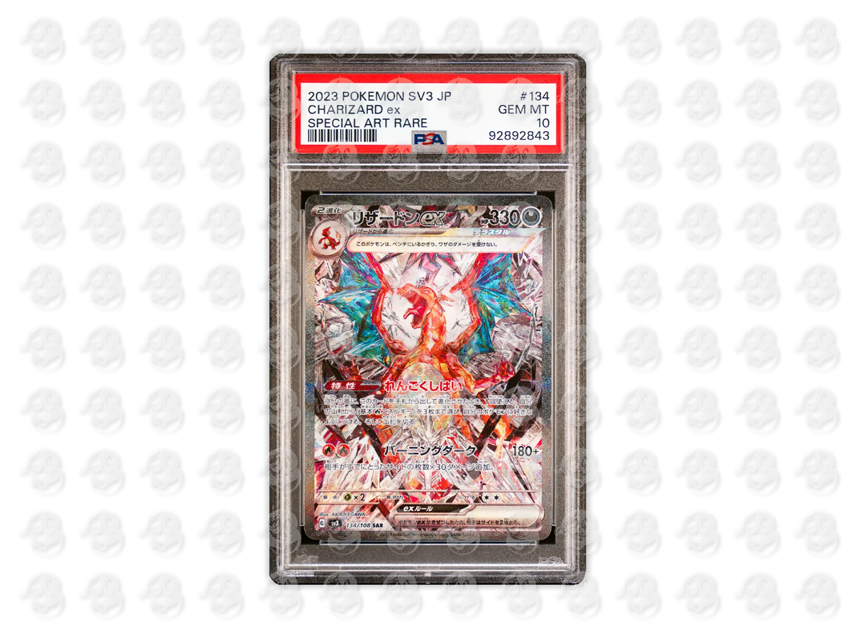 #134 CHARIZARD EX - SPECIAL ART RARE | PSA 10 | 2023 SV3-RULER OF THE BLACK FLAME