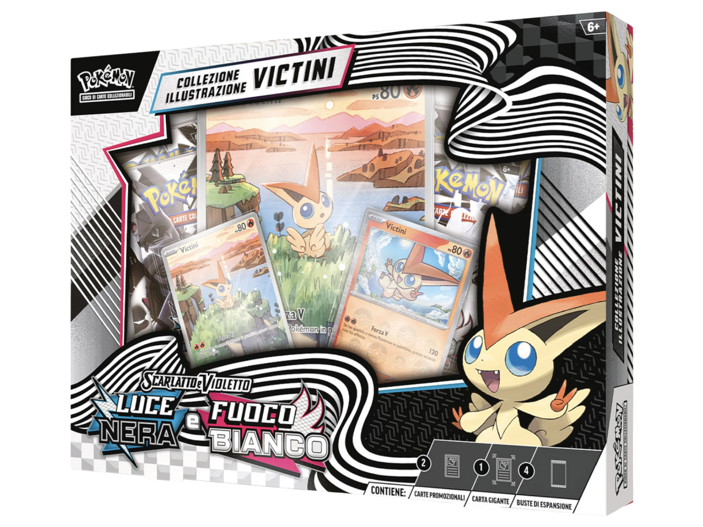 Luce Nera & Fuoco Bianco - Collezione con illustrazione Victini