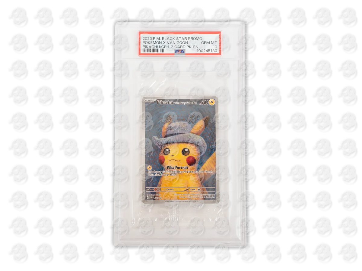 Pikachu With Grey Felt Hat - 085 - ENG - Van Gogh Black Star Promo - PSA 10