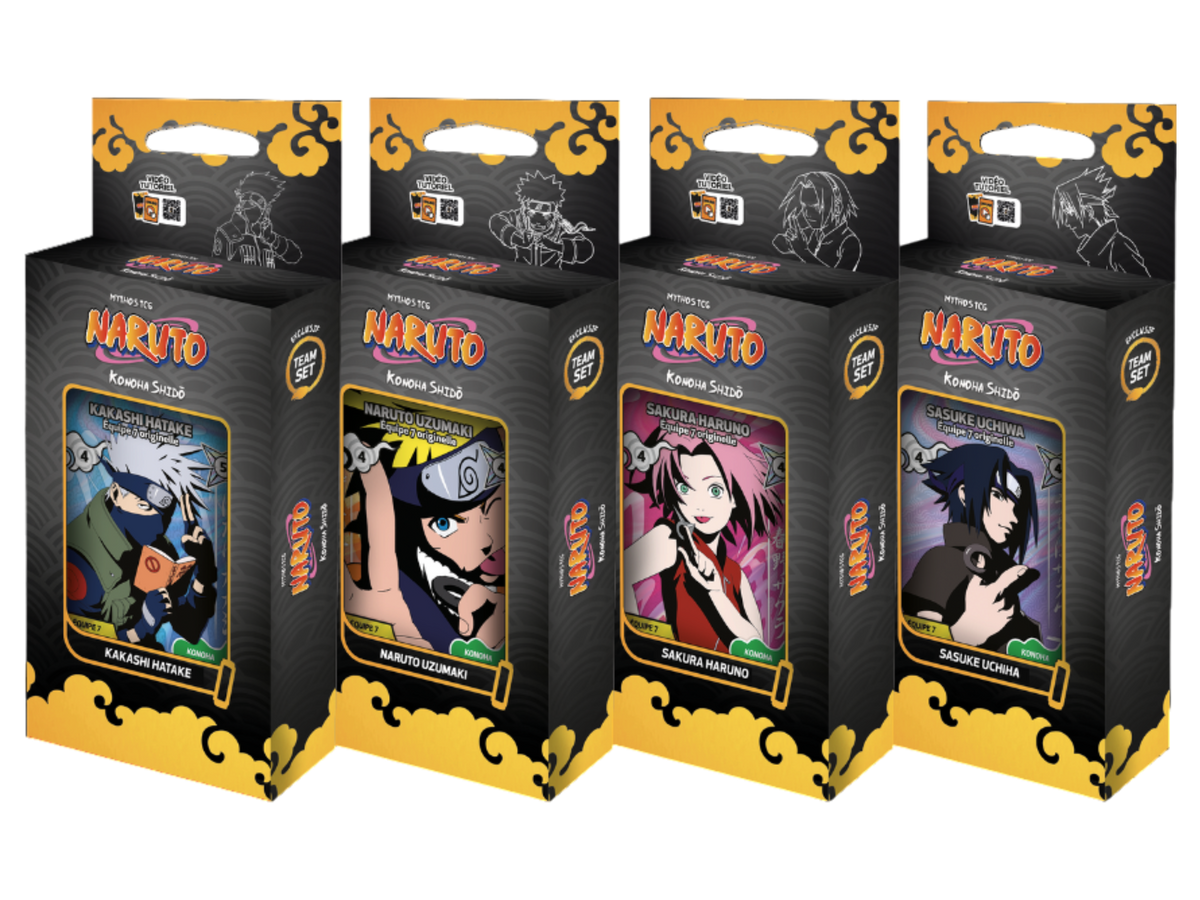 B2B - Naruto TCG PREORDER - Team set bundle Seconda edizione (4 pezzi) - EN - 7 Luglio - immagine prodotto