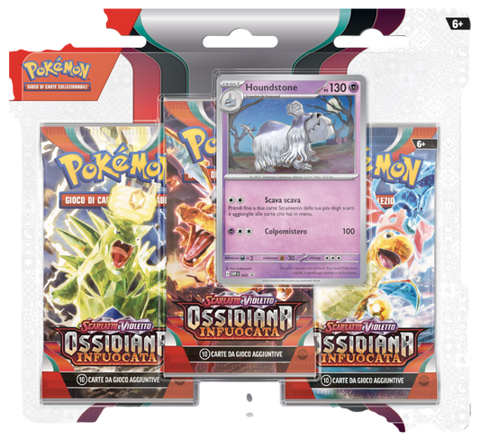 Ossidiana infuocata - Blister 3 Bustine