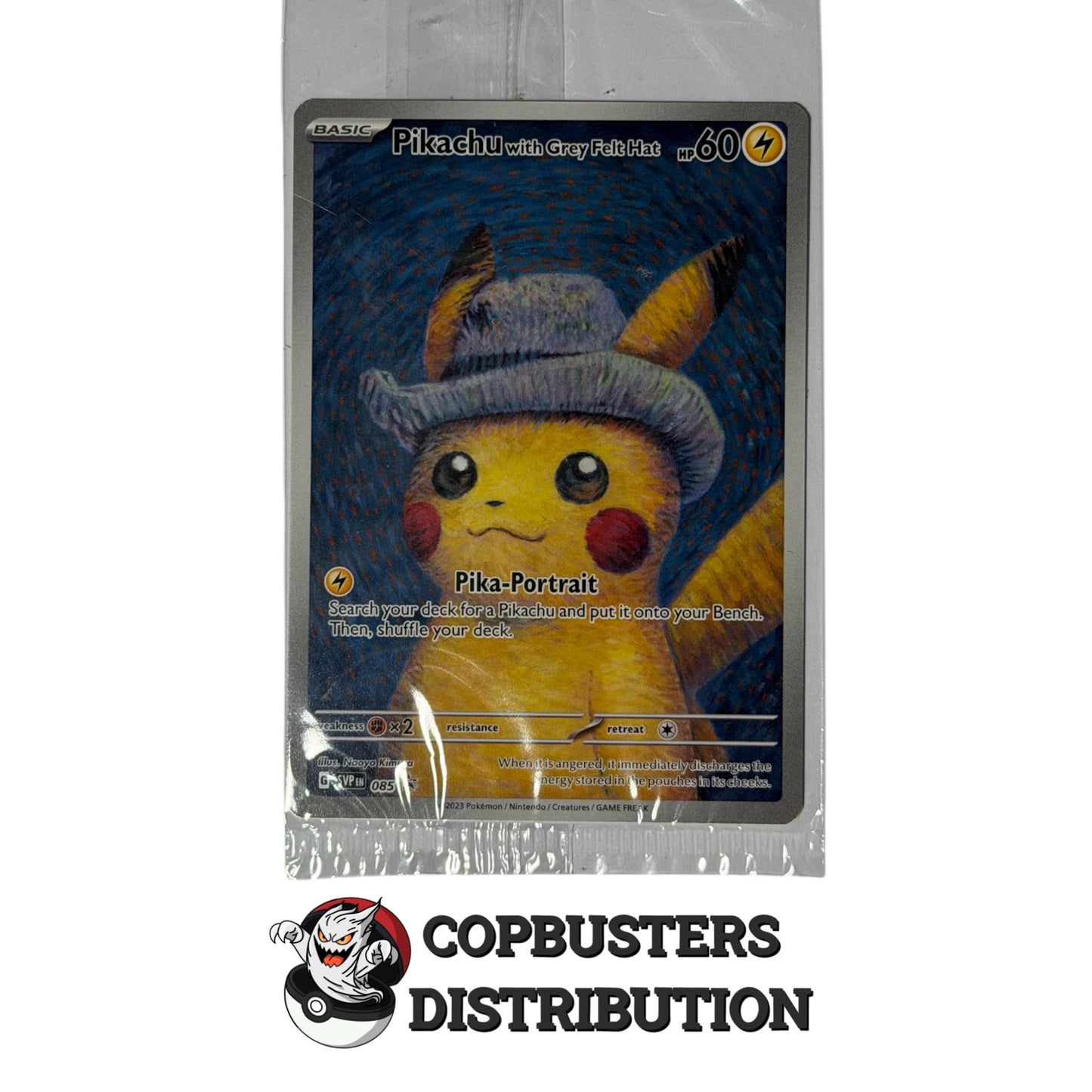 Pikachu with Grey Felt Hat – Carta Singola Sealed (Promo Van Gogh)