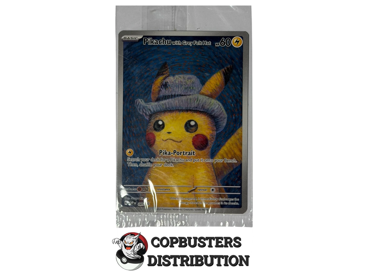 Pikachu with Grey Felt Hat – Carta Singola Sealed (Promo Van Gogh)