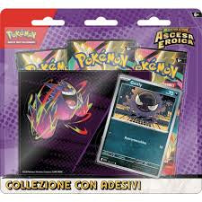 Blister con adesivi Gastly Ascesa Eroica