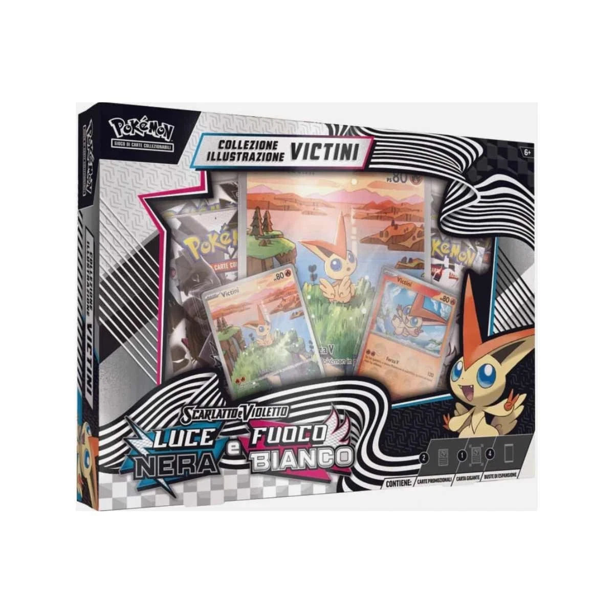 Luce Nera & Fuoco Bianco - Collezione con illustrazione Victini