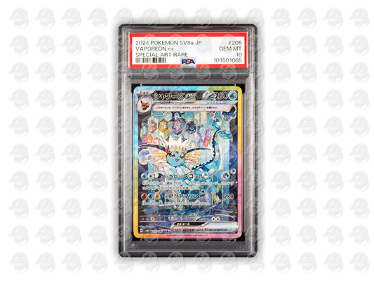#205 VAPOREON EX - SPECIAL ART RARE | PSA 10 | 2024 SV8a-TERASTAL FEST ex