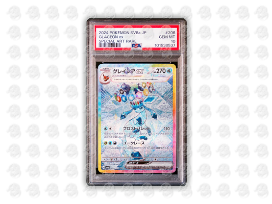 #206 GLACEON EX - SPECIAL ART RARE | PSA 10 | 2024 SV8a-TERASTAL FEST ex