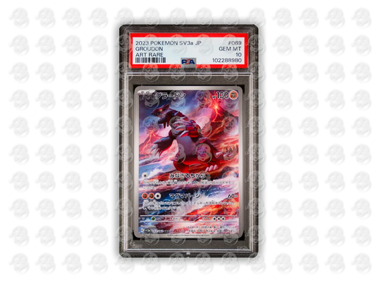 #069 GROUDON - ART RARE | PSA 10 | 2023 SV3a-RAGING SURF
