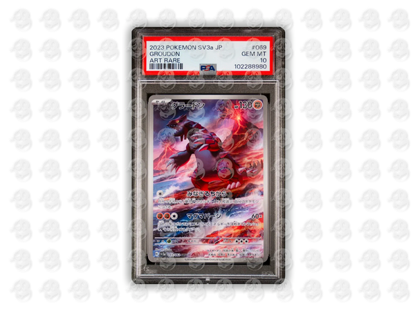 #069 GROUDON - ART RARE | PSA 10 | 2023 SV3a-RAGING SURF