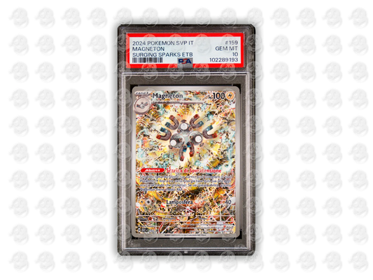 #159 MAGNETON - SURGING SPARKS ELITE TRAINER BOX | PSA 10 | 2024 SVP IT-SV BLACK STAR PROMO