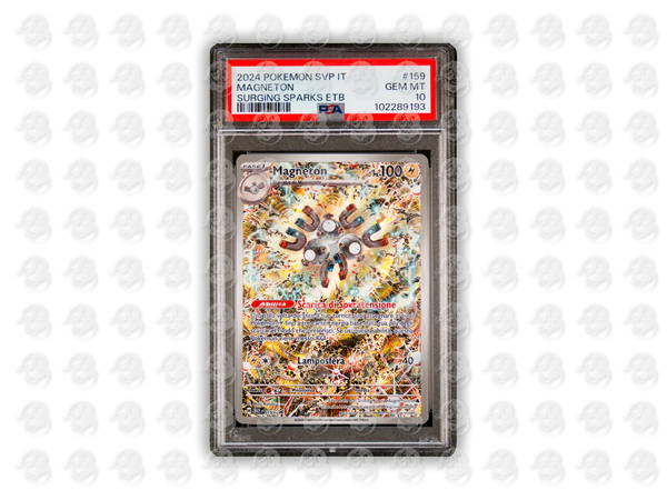 #159 MAGNETON - SURGING SPARKS ELITE TRAINER BOX | PSA 10 | 2024 SVP IT-SV BLACK STAR PROMO