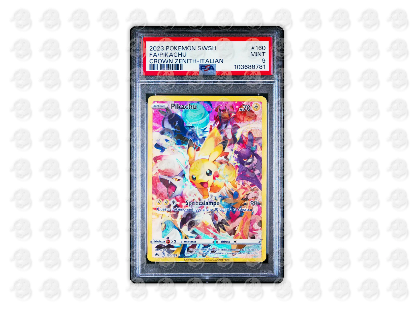 #160 FULL ART/PIKACHU - ITALIAN | PSA 9 | 2023 CROWN ZENITH