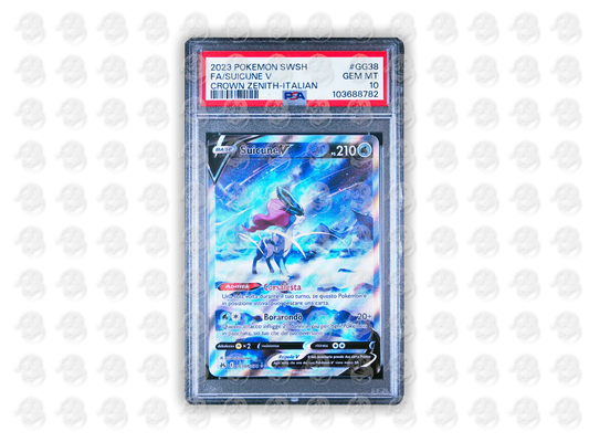 #GG38 FULL ART/SUICUNE V - ITALIAN | PSA 10 | 2023 CROWN ZENITH