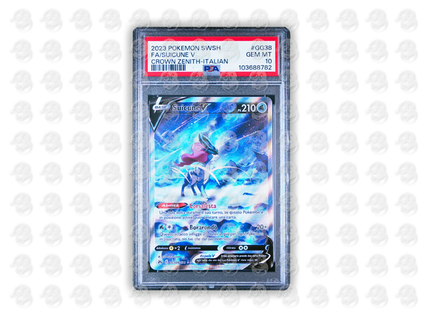 #GG38 FULL ART/SUICUNE V - ITALIAN | PSA 10 | 2023 CROWN ZENITH
