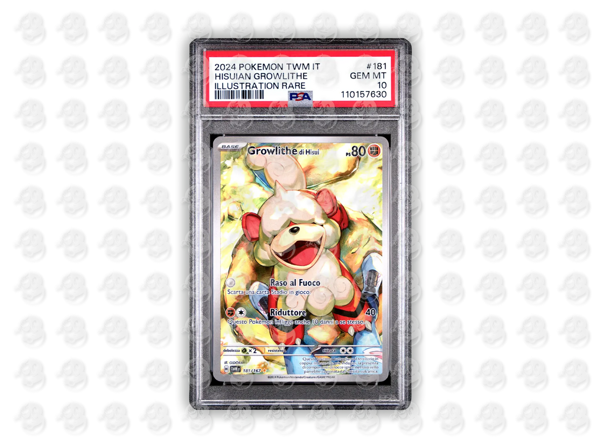 #181 HISUIAN GROWLITHE - ILLUSTRATION RARE | PSA 10 | 2024 TWM IT-TWILIGHT MASQUERADE