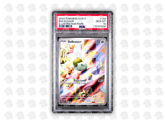 #143 BULBASAUR - ILLUSTRATION RARE | PSA 10 | 2024 SCR IT-STELLAR CROWN