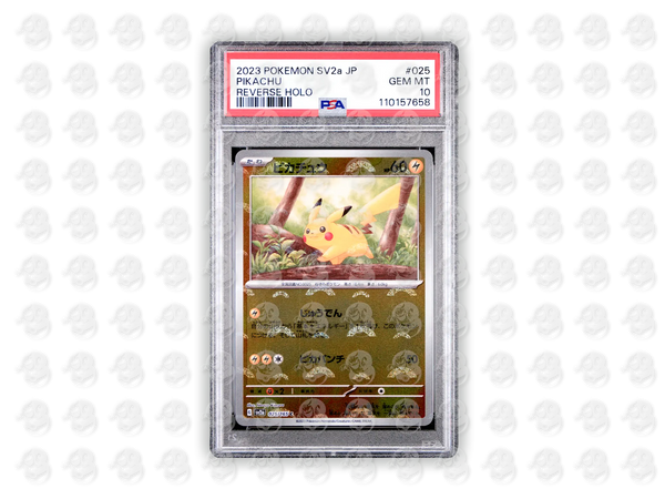 #025 PIKACHU - REVERSE HOLO | PSA 10 | 2023 SV2a-151