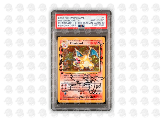 #4 ARITA SKETCH CHARIZARD-HOLO - 1ST EDITION-ITALIAN | PSA Authentic | 2000 GAME