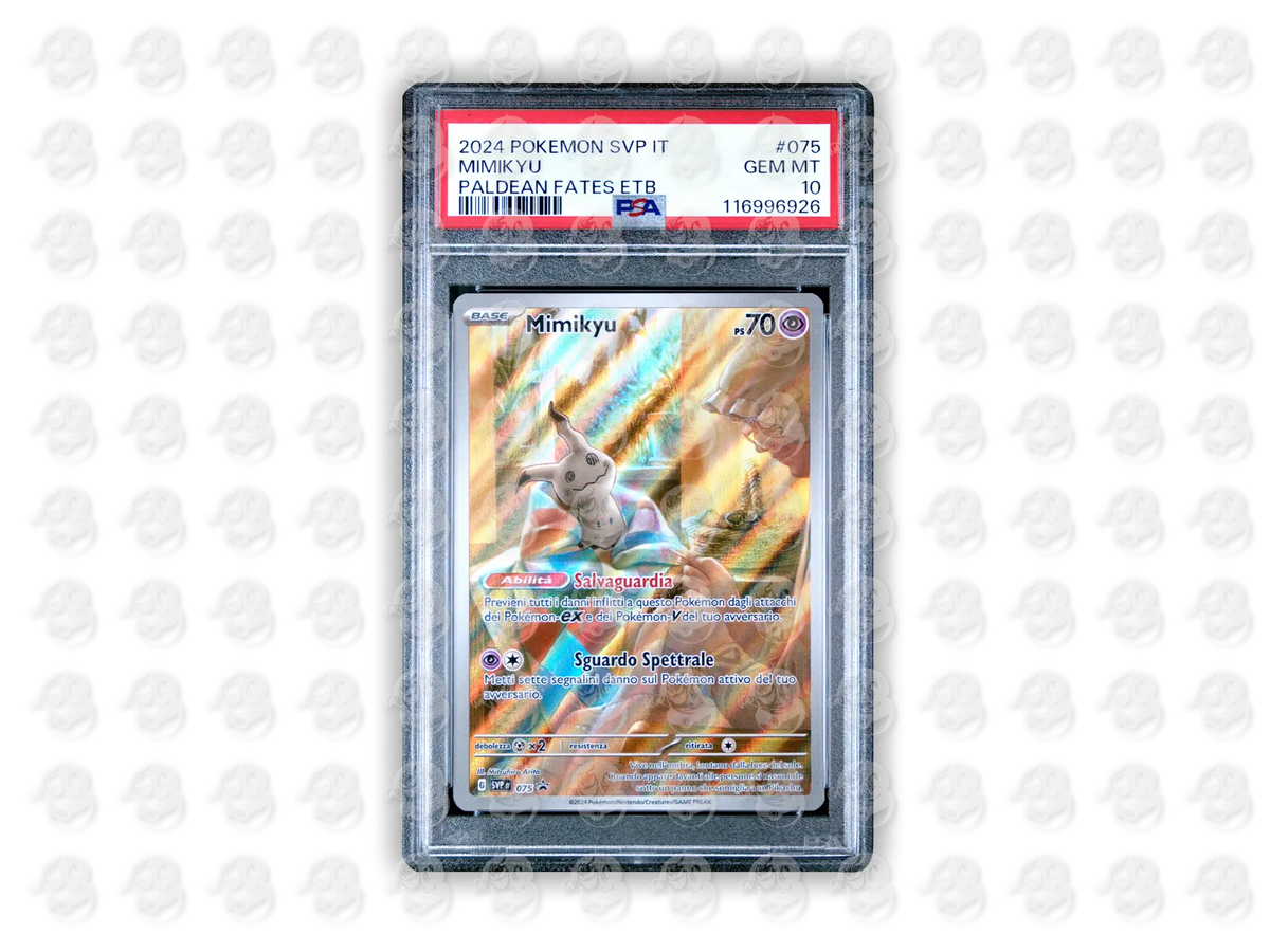 #075 MIMIKYU - PALDEAN FATES ELITE TRAINER BOX | PSA 10 | 2024 SVP IT-SV BLACK STAR PROMO