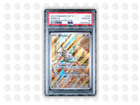 #075 MIMIKYU - PALDEAN FATES ELITE TRAINER BOX | PSA 10 | 2024 SVP IT-SV BLACK STAR PROMO