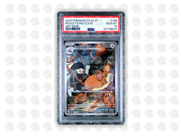 #108 TEAM ROCKET'S RATICATE - ART RARE | PSA 10 | 2025 SV10-GLORY OF TEAM ROCKET