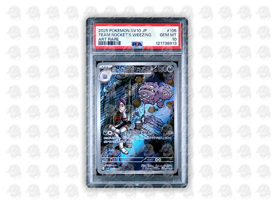#105 TEAM ROCKET'S WEEZING - ART RARE | PSA 10 | 2025 SV10-GLORY OF TEAM ROCKET