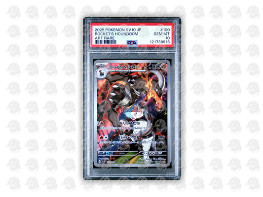 #100 TEAM ROCKET'S HOUNDOOM - ART RARE | PSA 10 | 2025 SV10-GLORY OF TEAM ROCKET