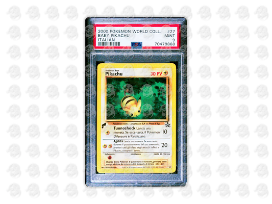 #27 BABY PIKACHU - ITALIAN | PSA 9 | 2000 PIKACHU WORLD
