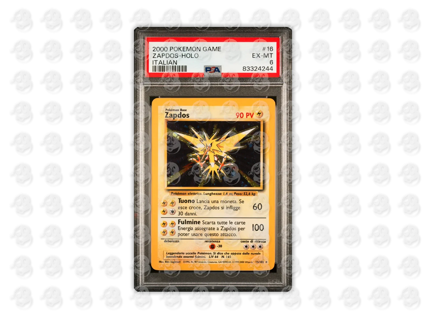 #16 ZAPDOS-HOLO - ITALIAN | PSA 6 | 2000 GAME