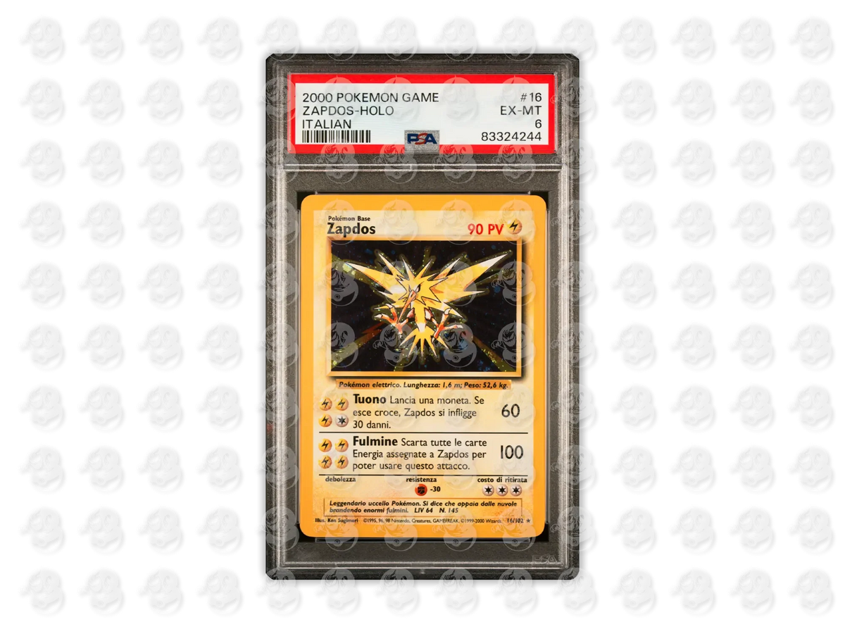 #16 ZAPDOS-HOLO - ITALIAN | PSA 6 | 2000 GAME