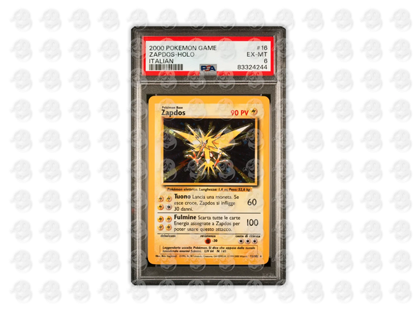 #16 ZAPDOS-HOLO - ITALIAN | PSA 6 | 2000 GAME