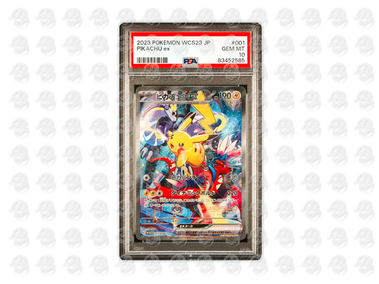 #1 PIKACHU EX - - | PSA 10 | 2023 WCS23-WORLD CHAMPIONSHIPS YOKOHAMA DECK: PIKACHU