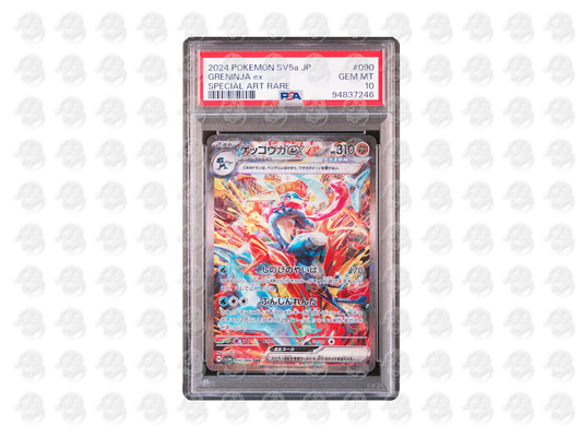 #090 GRENINJA EX - SPECIAL ART RARE | PSA 10 | 2024 SV5a-CRIMSON HAZE