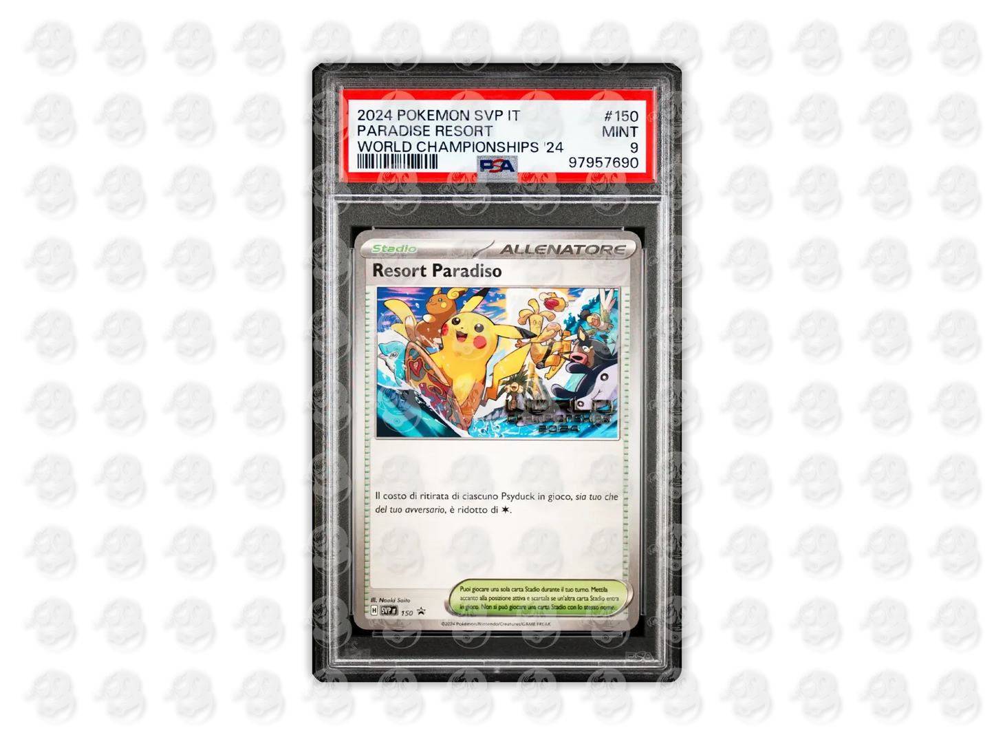 #150 PARADISE RESORT - WORLD CHAMPIONSHIPS 2024 | PSA 9 | 2024 SVP IT-SV BLACK STAR PROMO