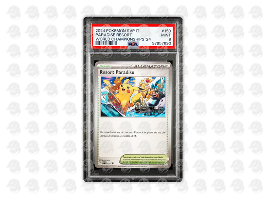 #150 PARADISE RESORT - WORLD CHAMPIONSHIPS 2024 | PSA 9 | 2024 SVP IT-SV BLACK STAR PROMO