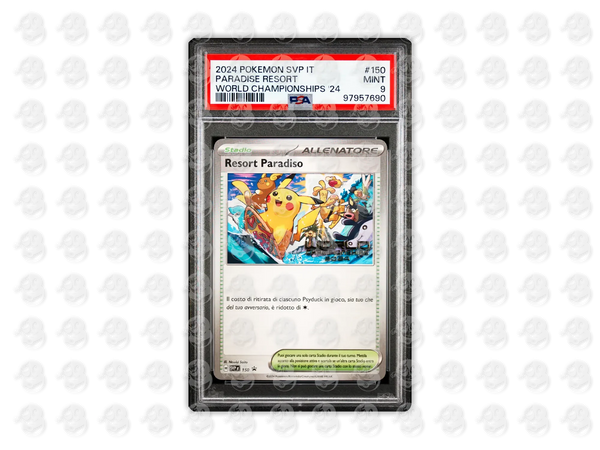 #150 PARADISE RESORT - WORLD CHAMPIONSHIPS 2024 | PSA 9 | 2024 SVP IT-SV BLACK STAR PROMO