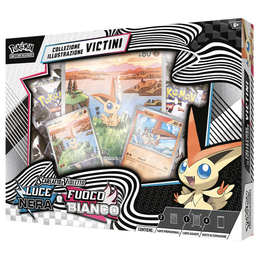 Luce Nera & Fuoco Bianco - Collezione con illustrazione Victini