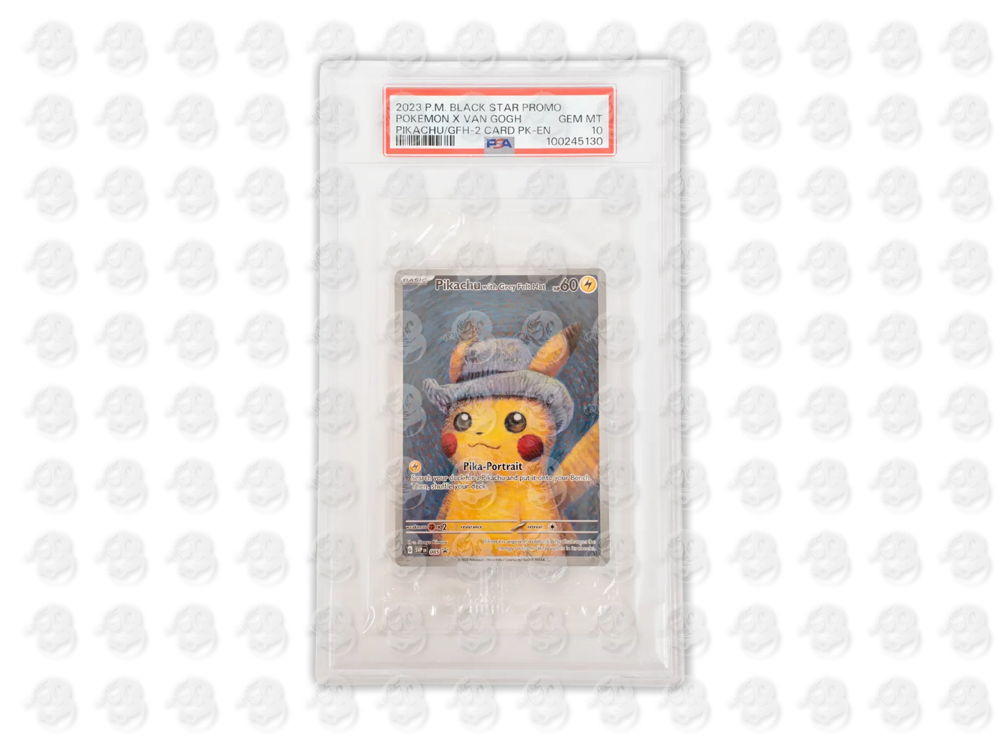 Pikachu With Grey Felt Hat - 085 - ENG - Van Gogh Black Star Promo - PSA 10