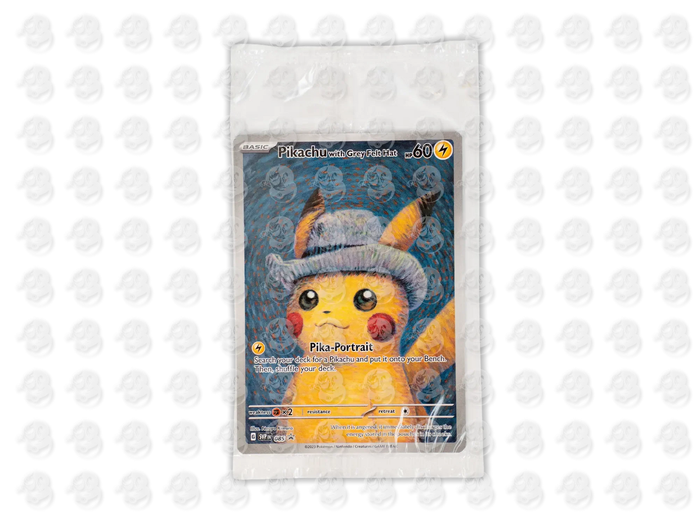 Pikachu With Grey Felt Hat - 085 SVP - ENG - Van Gogh Museum - Sealed